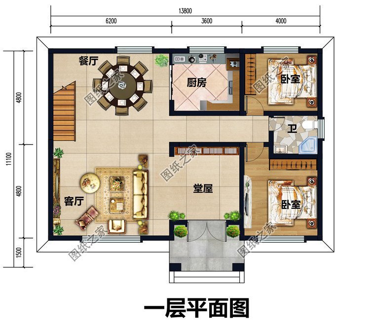 农村自建二层别墅，在老家宅基地上建一个，真是太棒了