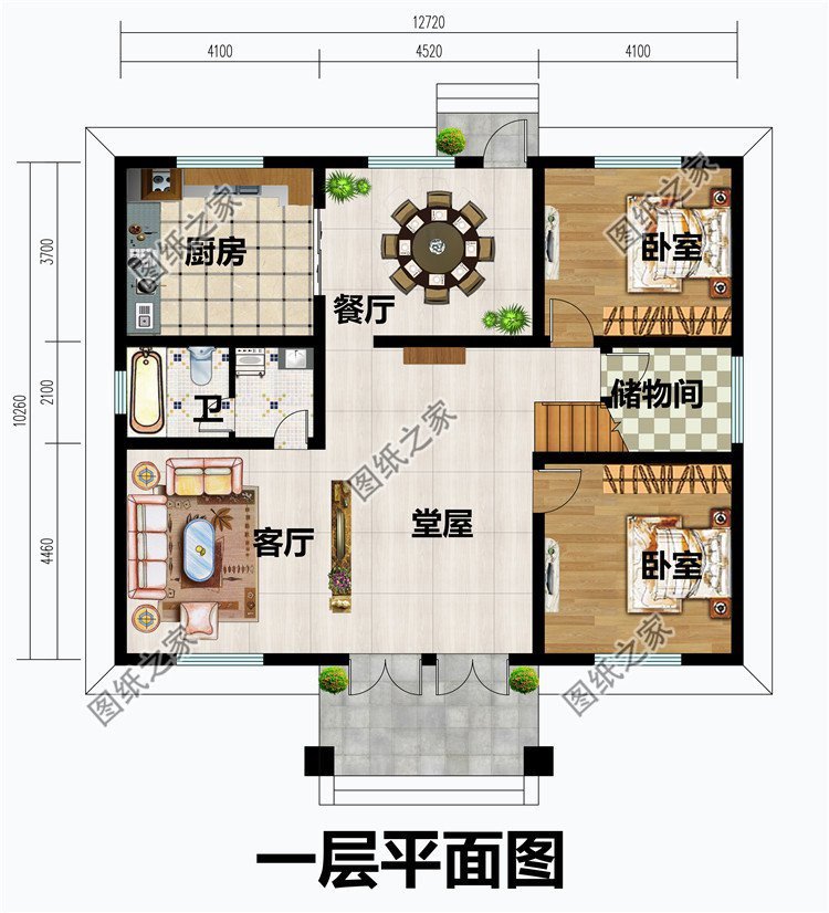 农村自建二层别墅，在老家宅基地上建一个，真是太棒了