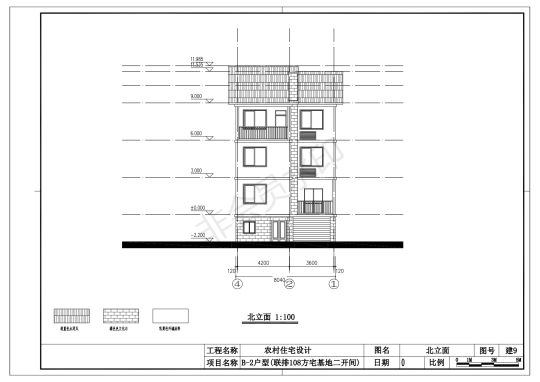 中式三层别墅设计图施工图