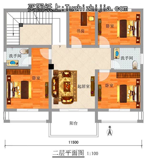 农村12米×10米二层自建房设计图，拥有一栋你真牛