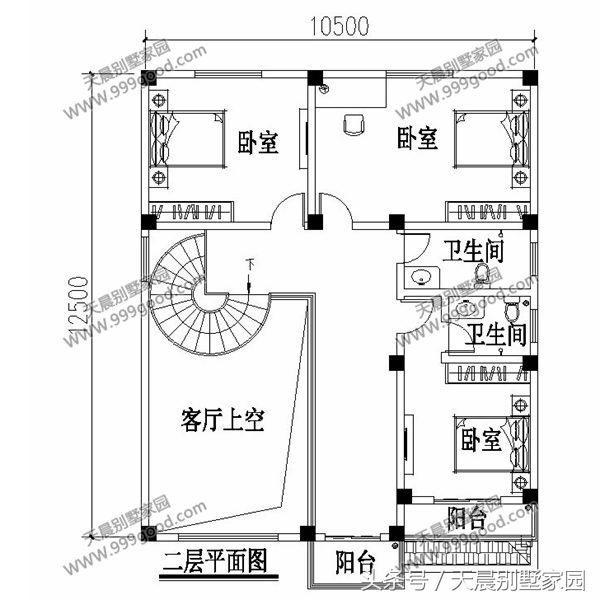 3款带配房的农村二层房屋设计图，布局超接地气