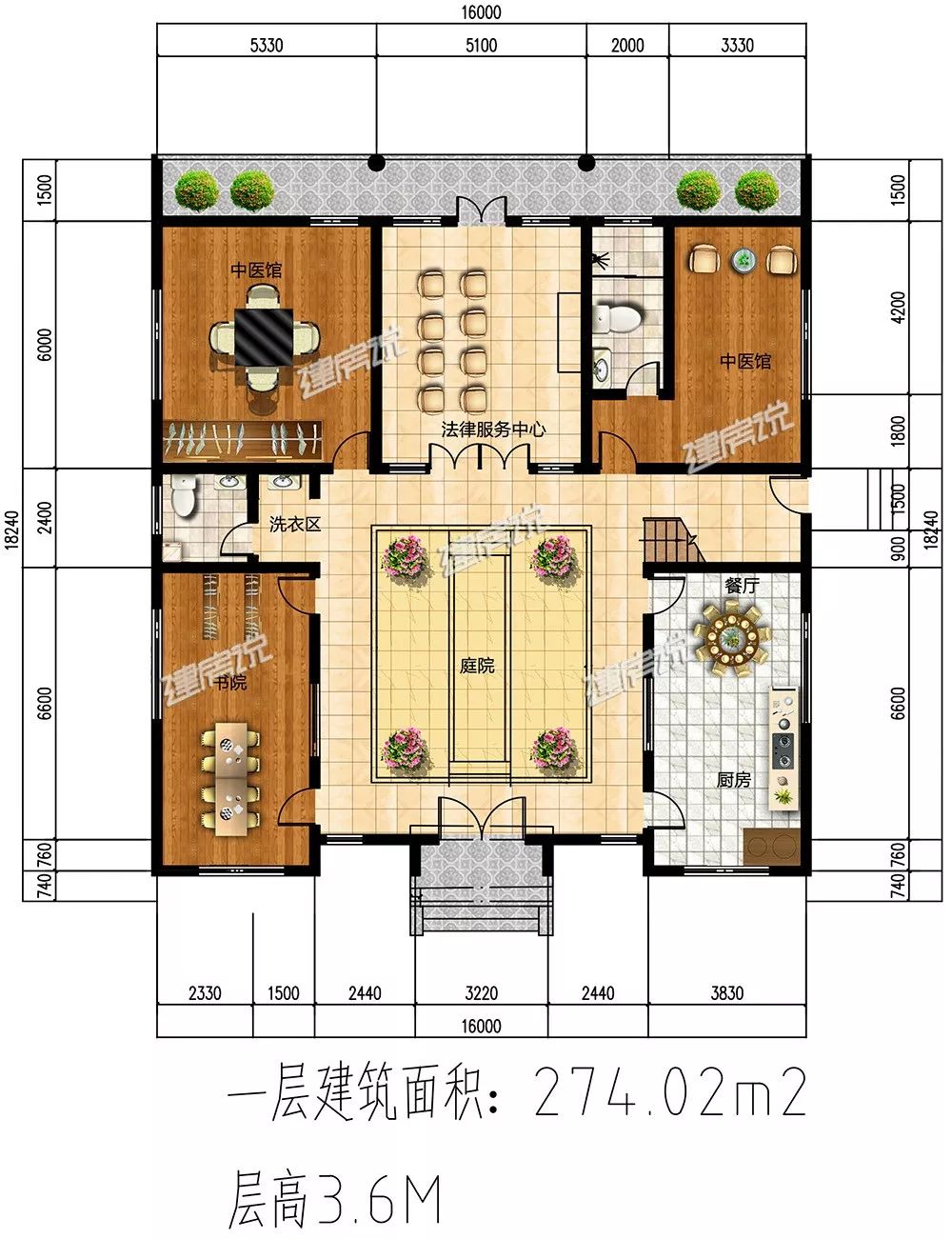 中式别墅效果图_中式别墅外观效果图_中式别墅