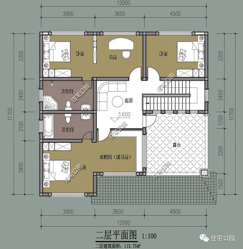 别墅小花园设计效果图_小别墅_别墅小院